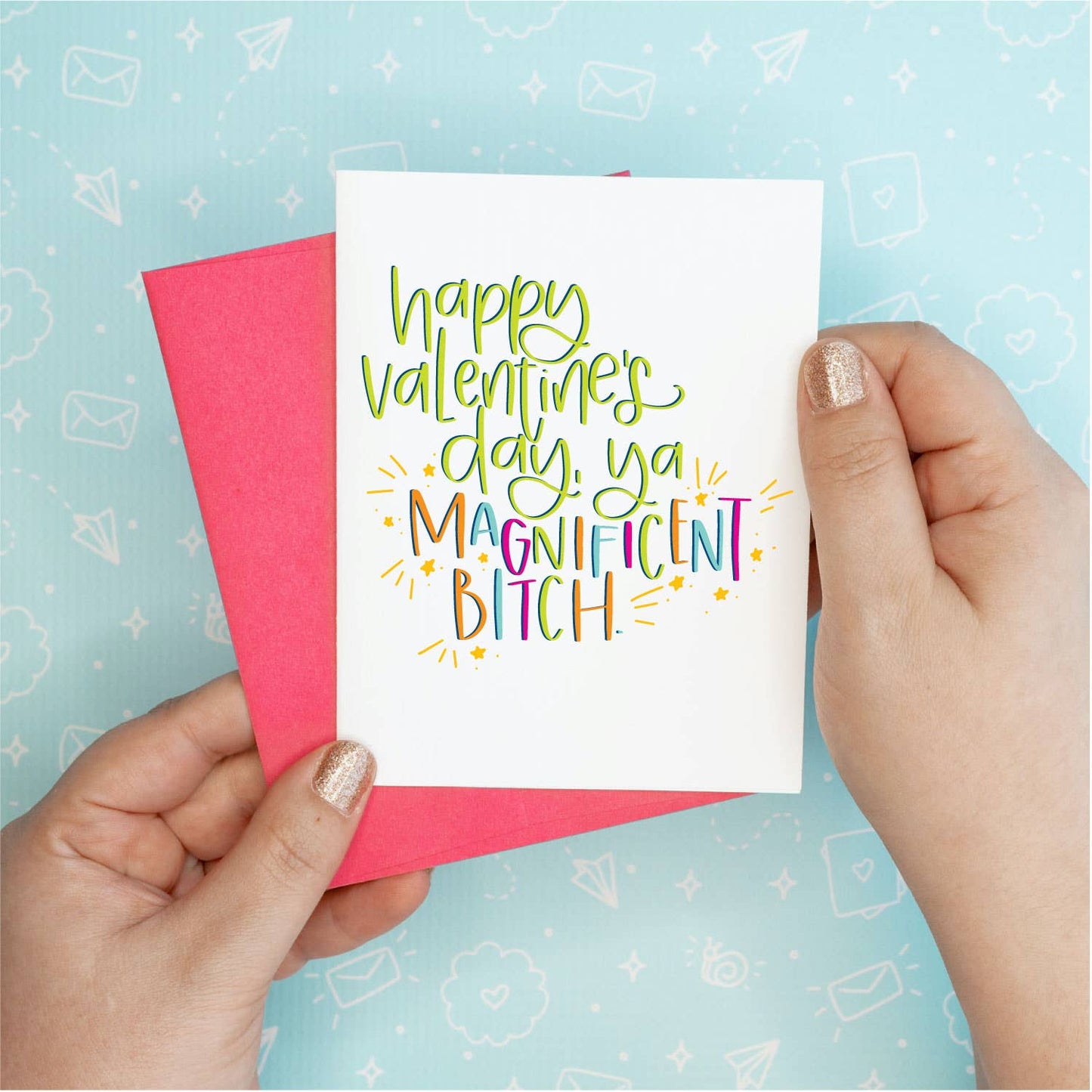 Valentine's Day - Magnificent Bitch Funny Greeting Card Colette Paperie Valentine's Day Card stationery funny humorous cincinnati