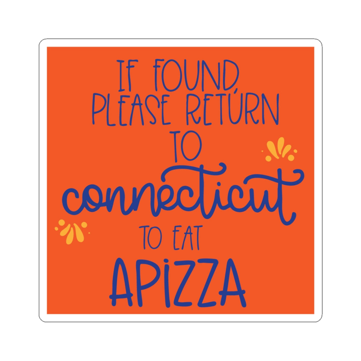 Connecticut Apizza Sticker