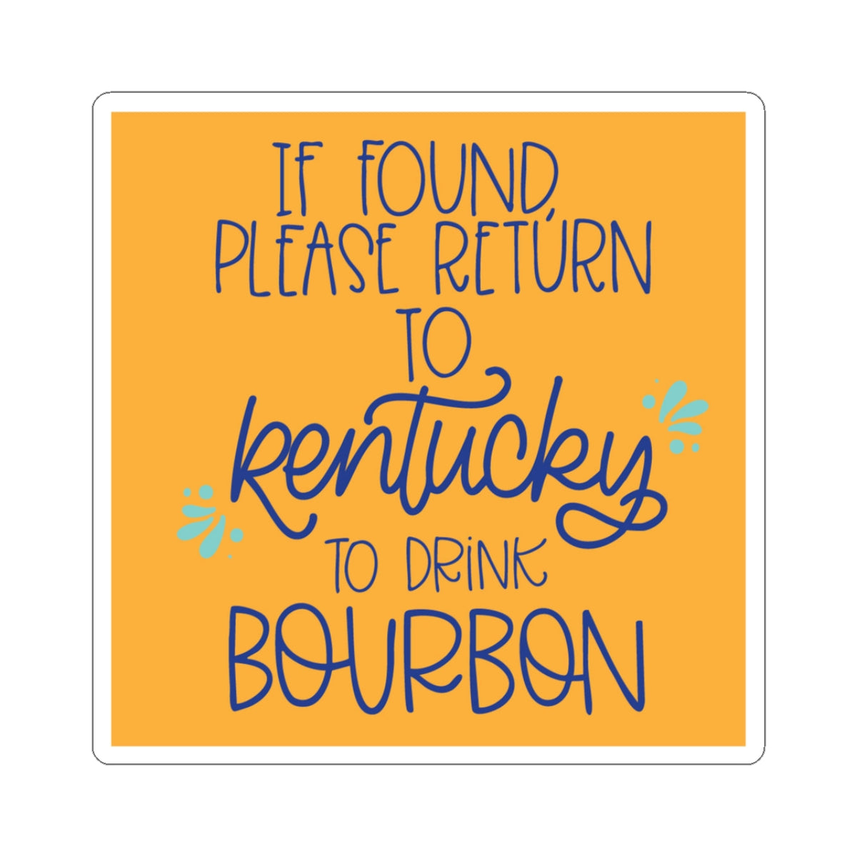 Kentucky Bourbon Sticker
