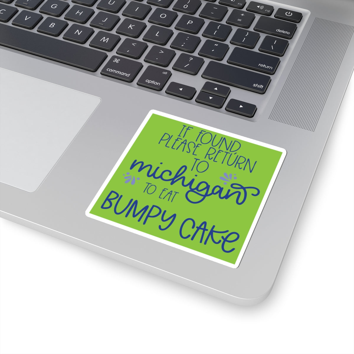 Michigan Bumpy Cake Sticker