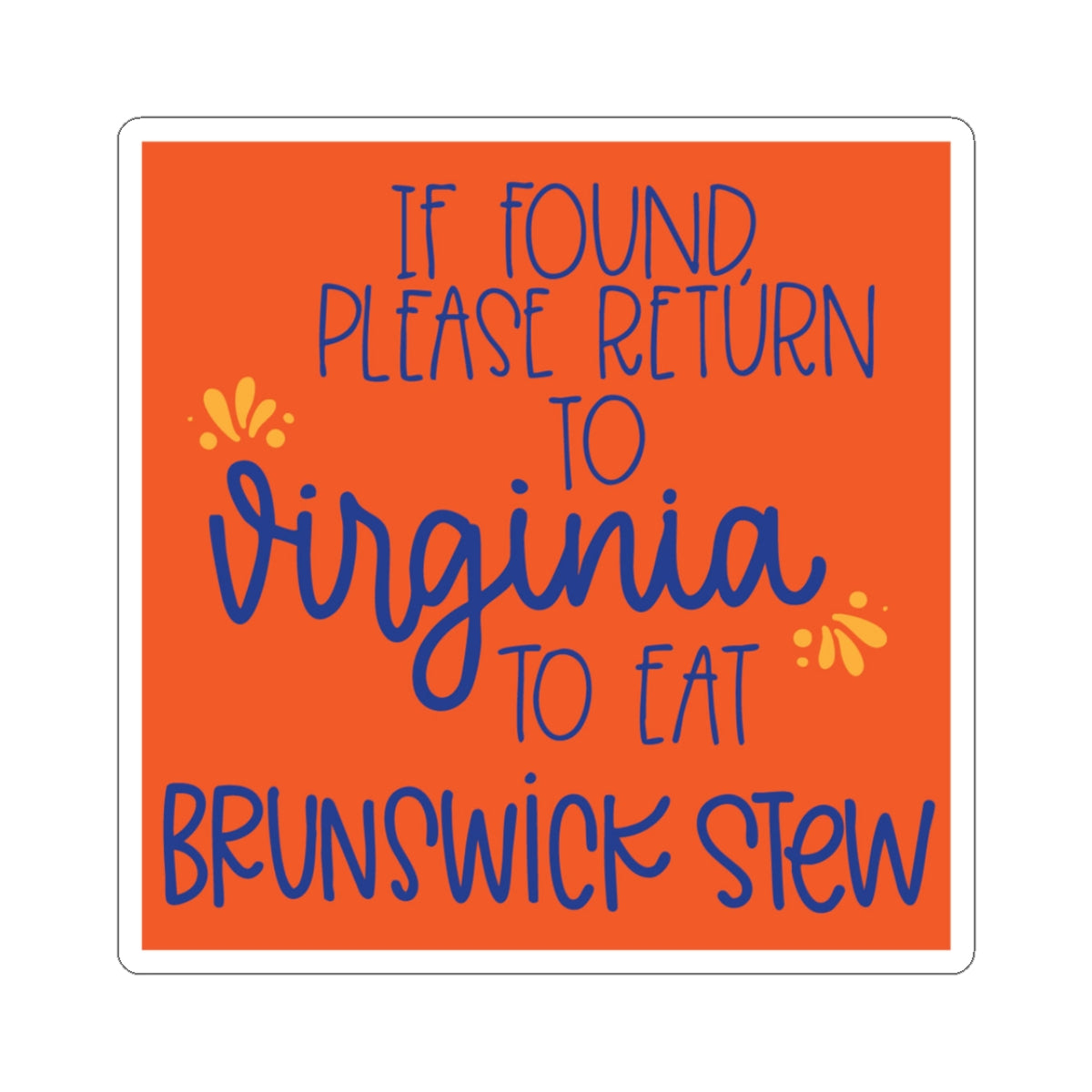 Virginia Brunswick Stew Sticker