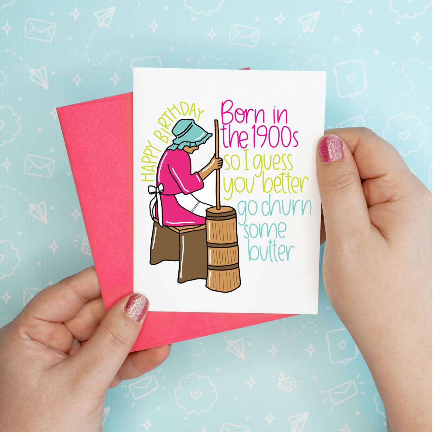 Born in 1900s Funny Aging Birthday Greeting Card