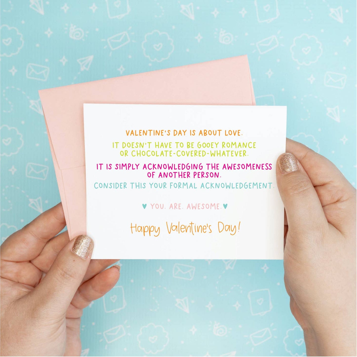 Valentine's Day - You Are Awesome Funny Greeting Card Colette Paperie Valentine's Day Card stationery funny humorous cincinnati