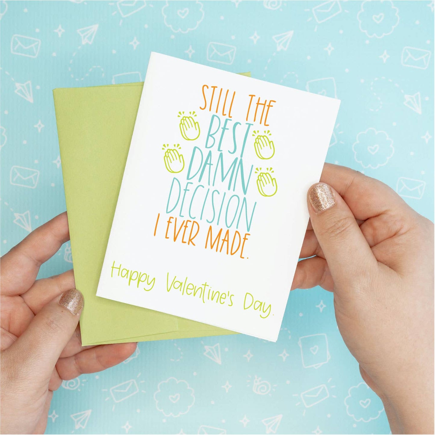 Valentine's Day - Best Damn Decision Funny Greeting Card Colette Paperie Valentine's Day Card stationery funny humorous cincinnati