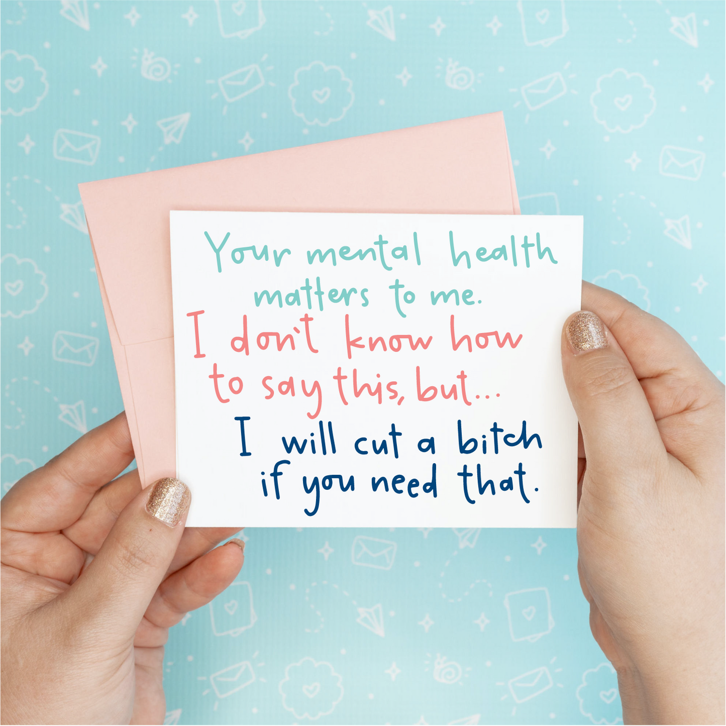 Cut a Bitch Greeting Card