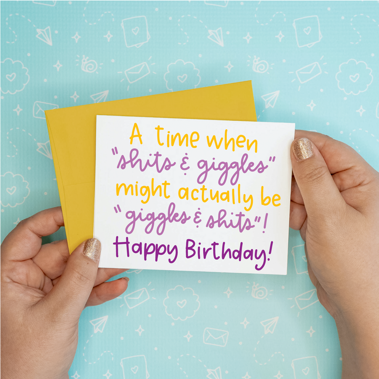 Shits and Giggles Greeting Card