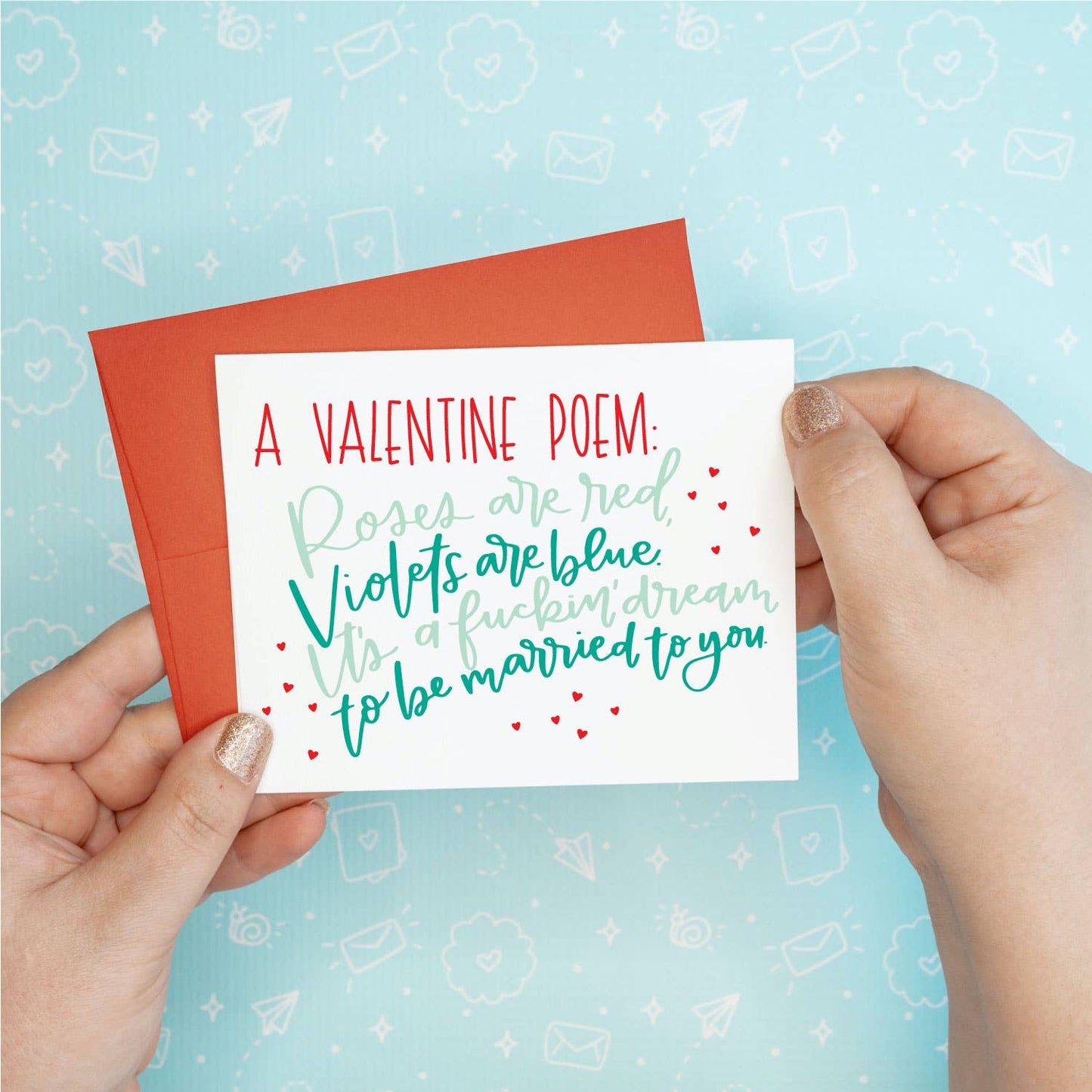 Valentine's Day - Poem Funny Greeting Card Colette Paperie Valentine's Day Card stationery funny humorous cincinnati