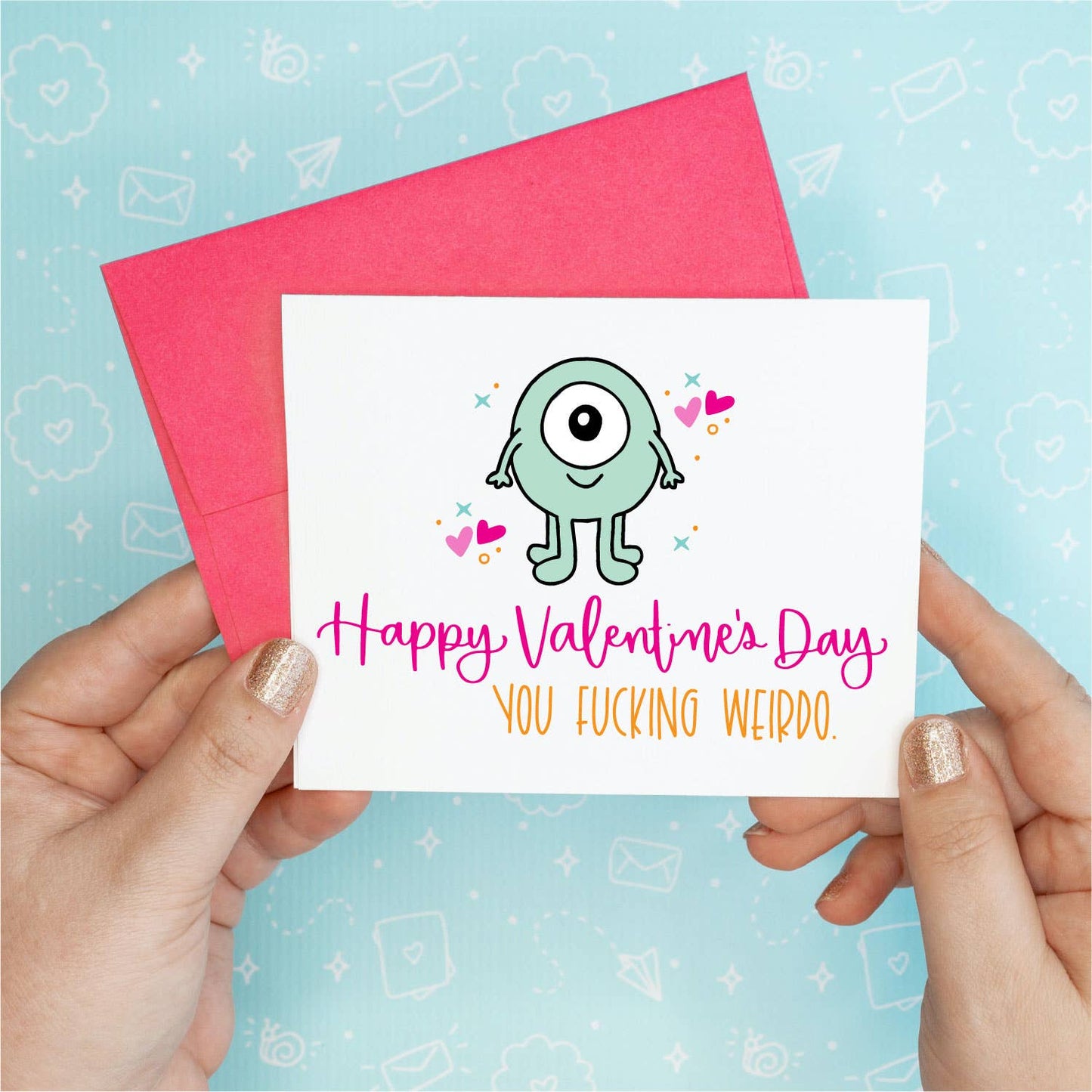 Valentine's Day - Weirdo Funny Greeting Card Colette Paperie Valentine's Day Card stationery funny humorous cincinnati