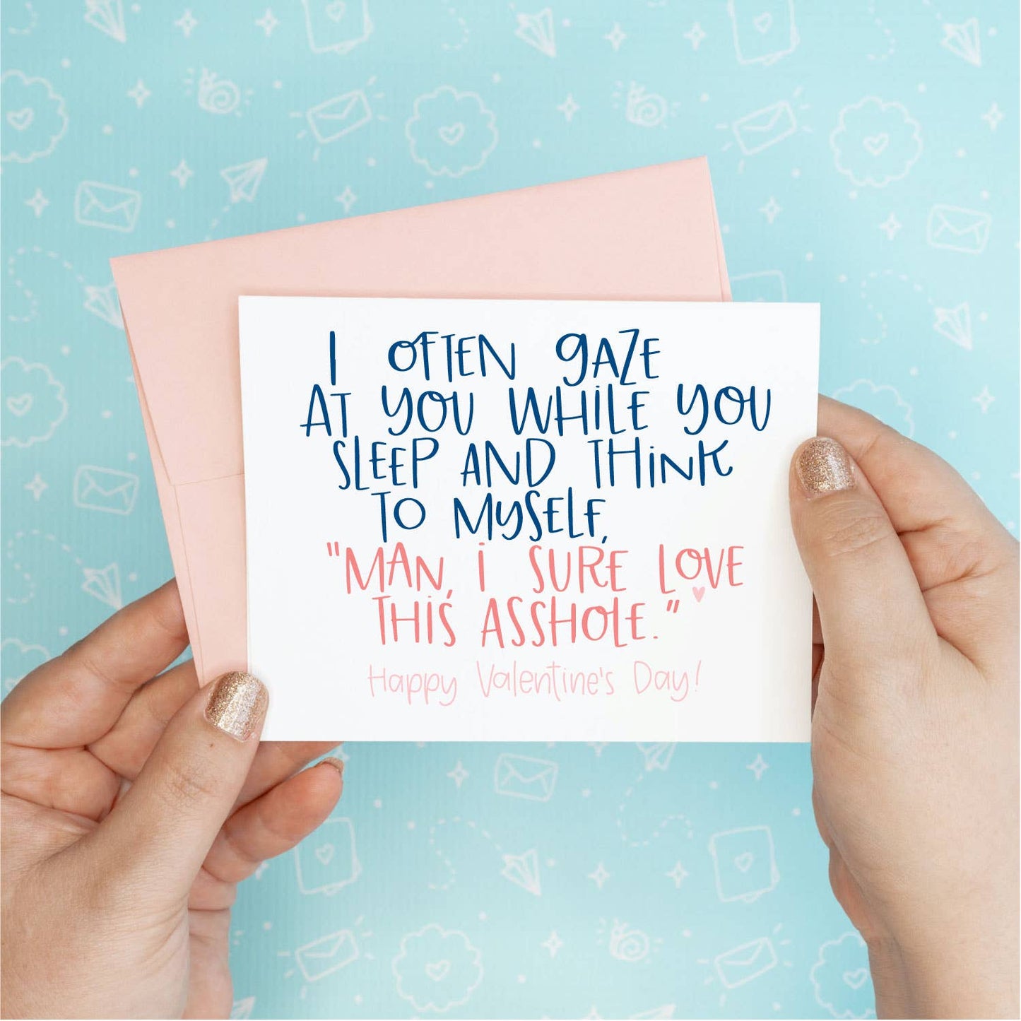 Valentine's Day - Gaze at You Funny Greeting Card Colette Paperie Valentine's Day Card stationery funny humorous cincinnati