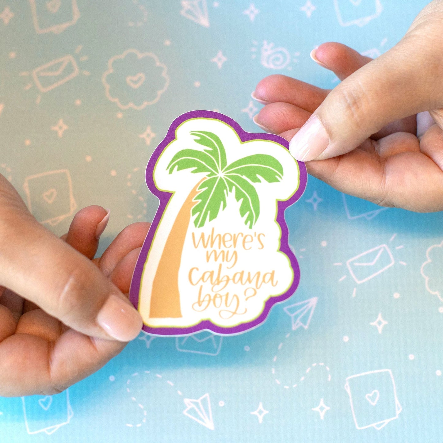 Cabana Boy Palm Tree Sticker