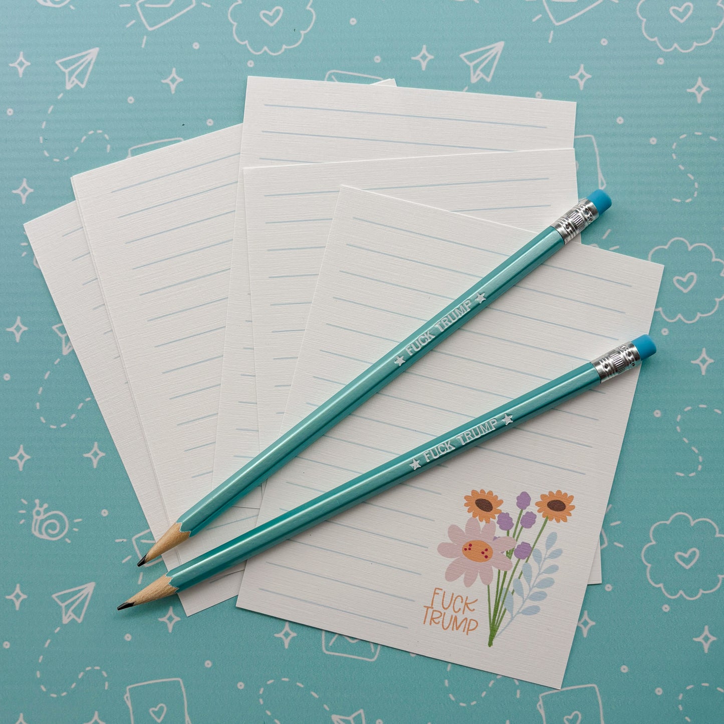 Fuck Trump Stationery Set