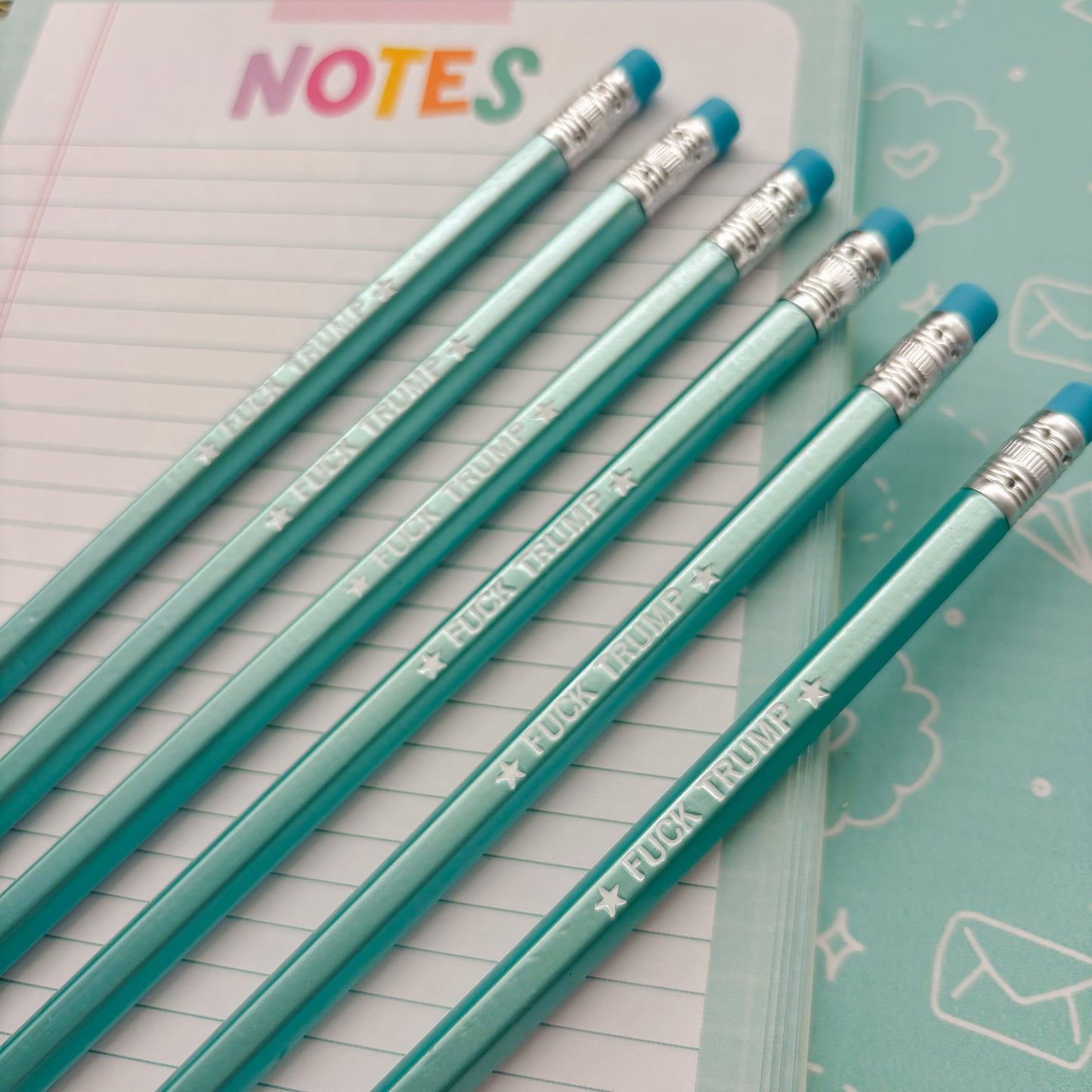 Fuck Trump Engraved Pencils - Pack of 6
