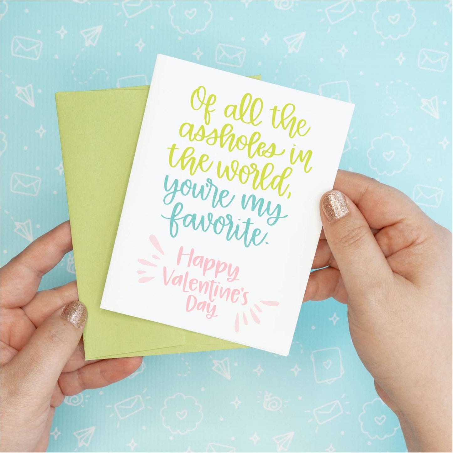 Valentine's Day - Assholes Funny Greeting Card Colette Paperie Valentine's Day Card stationery funny humorous cincinnati