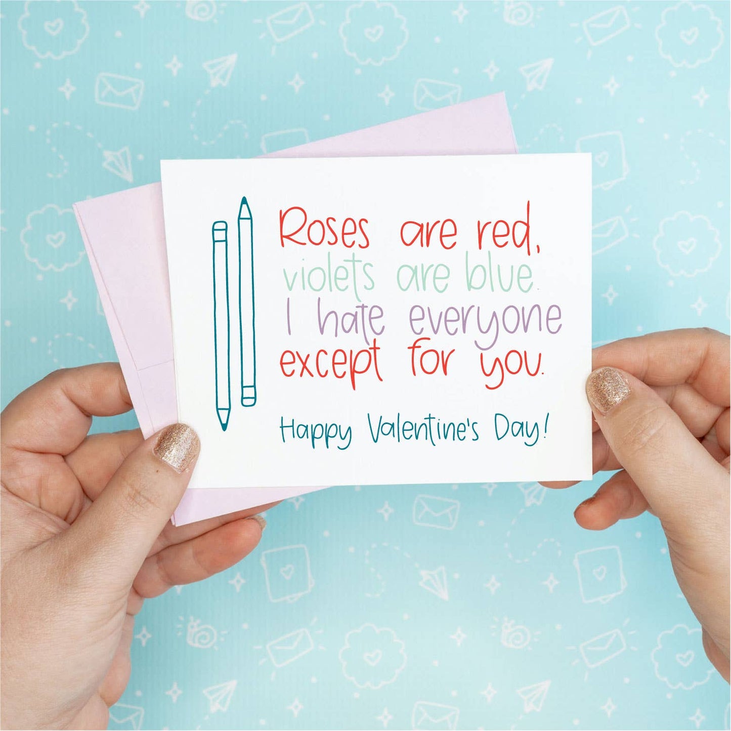 Valentine's Day - Roses are Red Funny Greeting Card Colette Paperie Valentine's Day Card stationery funny humorous cincinnati