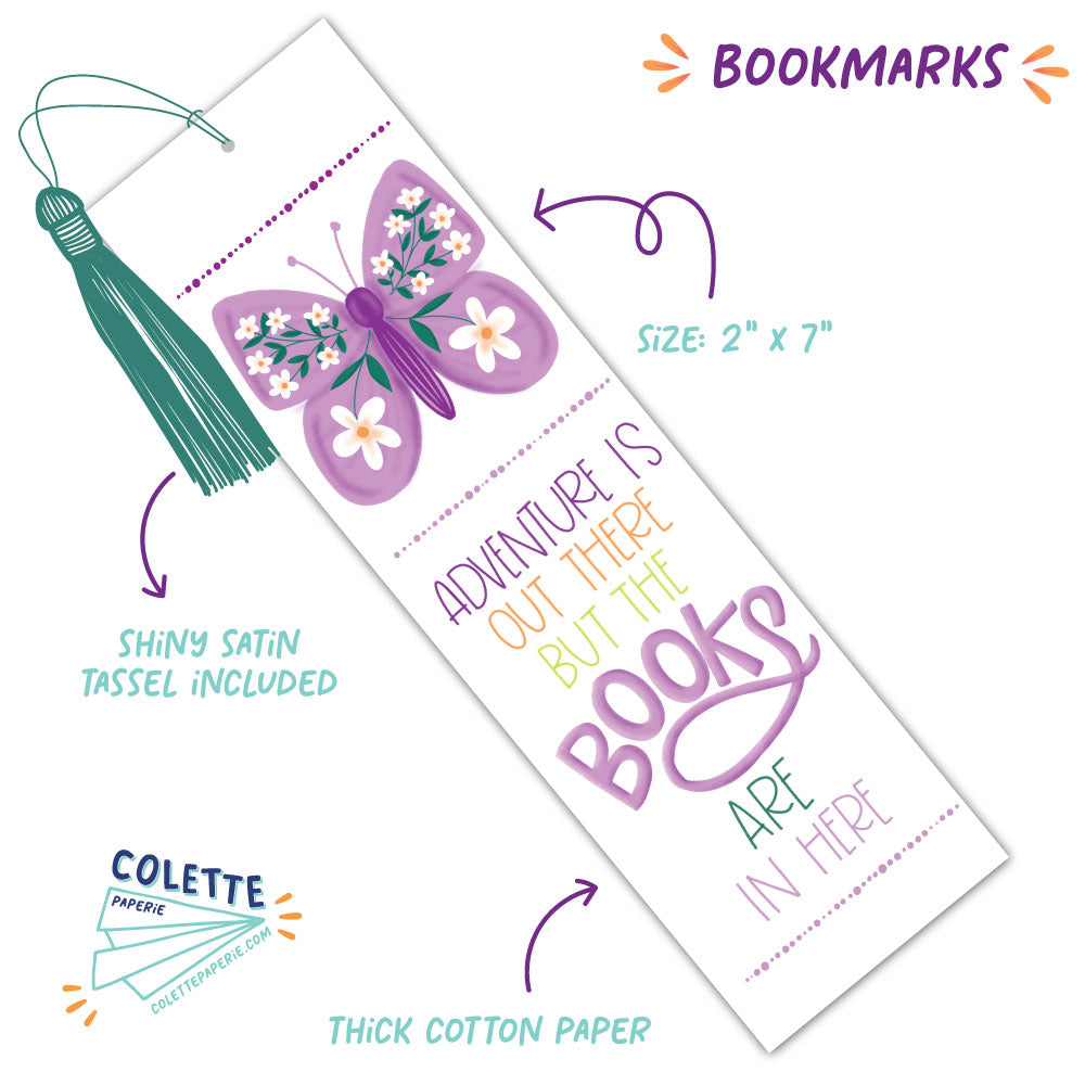 Adventure is Out There - Cute Bookmark