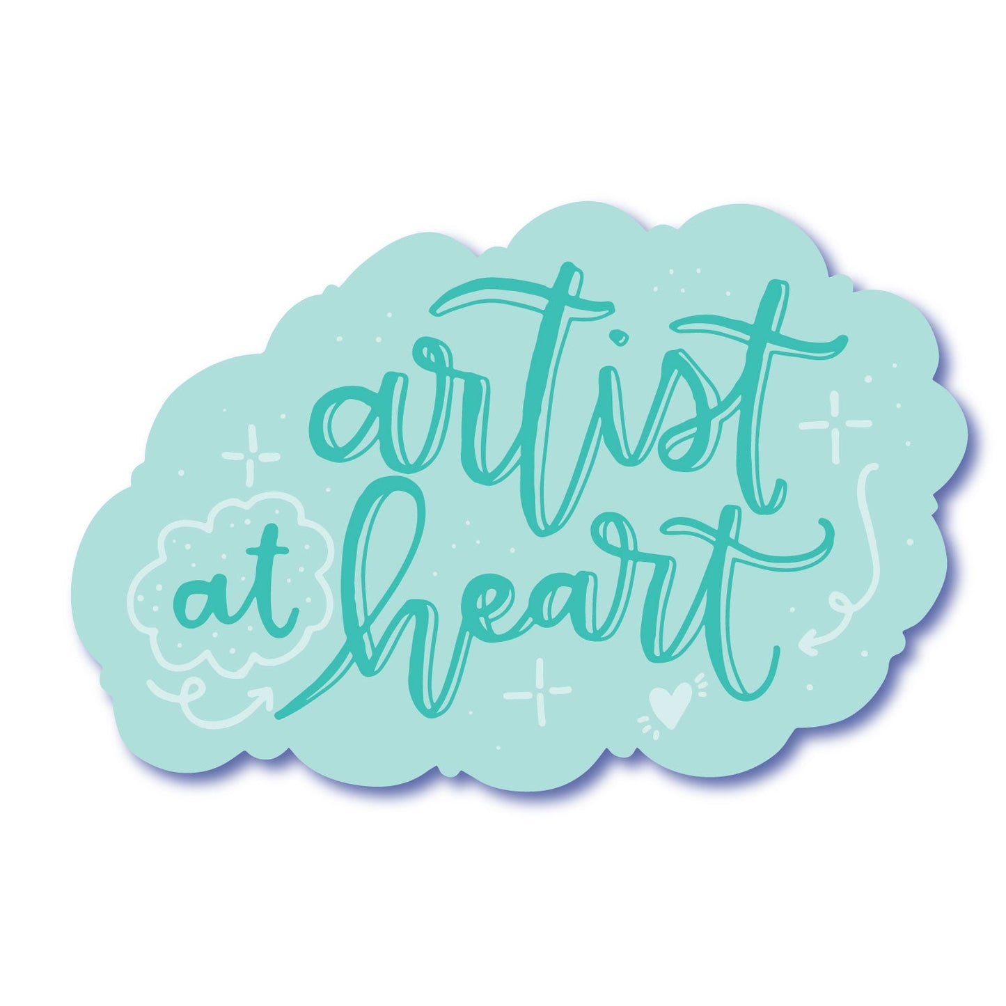 Artist at Heart Waterproof Vinyl Sticker Colette Paperie Phone & Laptop Stickers stationery funny humorous cincinnati