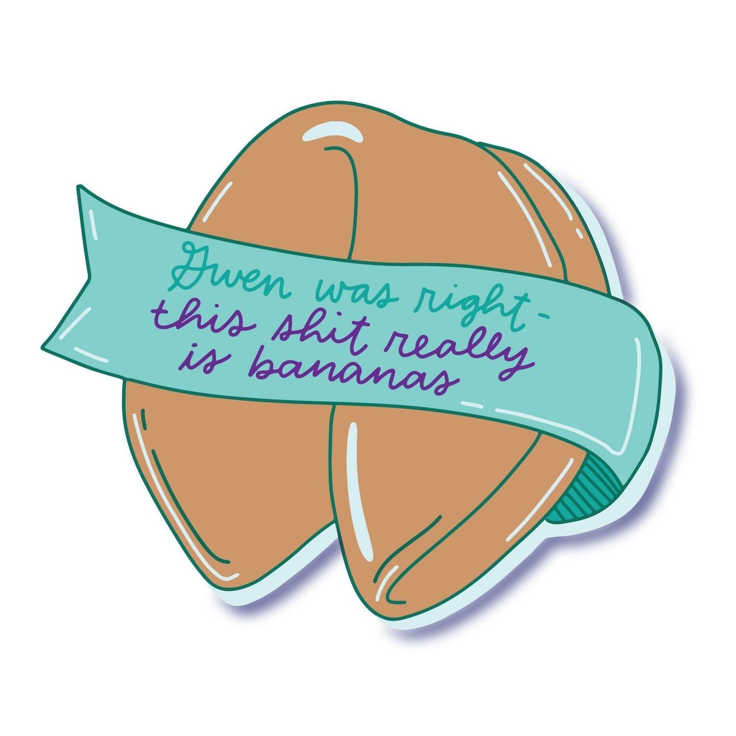 Bananas Gwen Stefani Sticker Colette Paperie Phone & Laptop Stickers stationery funny humorous cincinnati