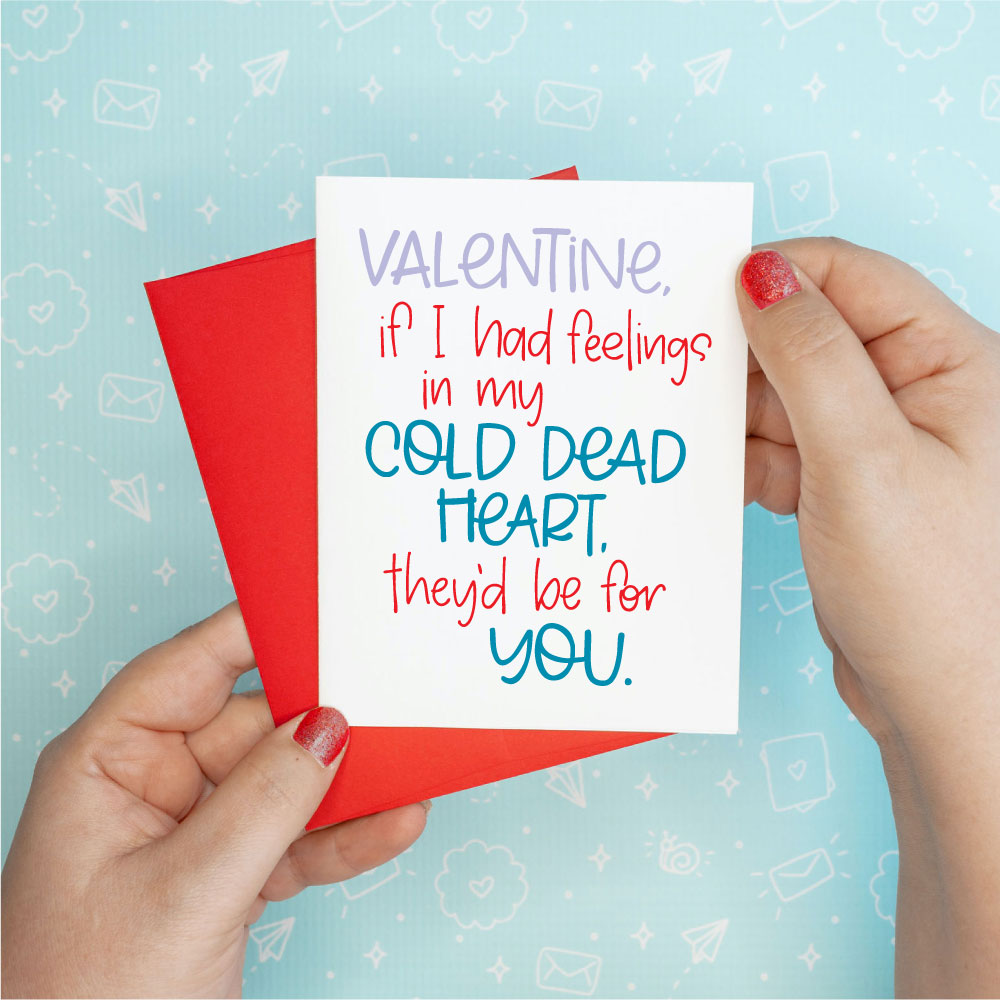 Valentine's Day - Cold Dead Funny Greeting Card Colette Paperie Valentine's Day Card stationery funny humorous cincinnati