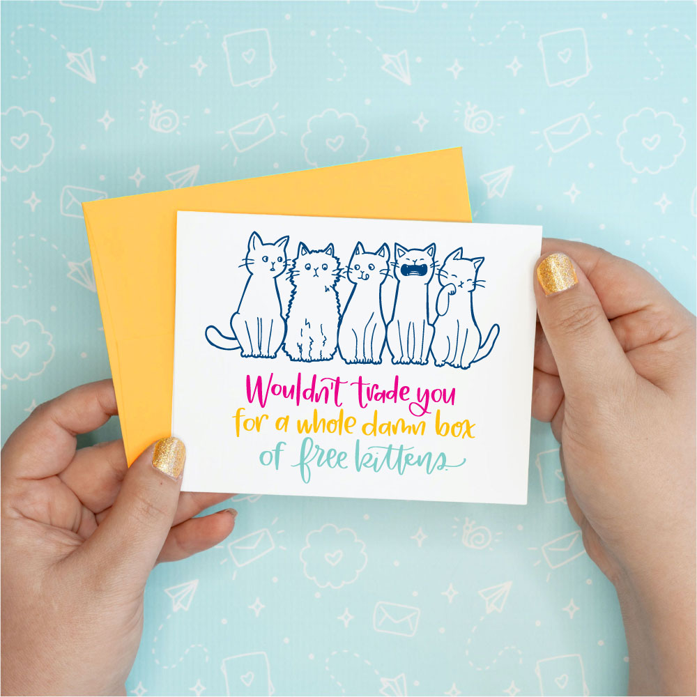 Box of Free Kittens Greeting Card