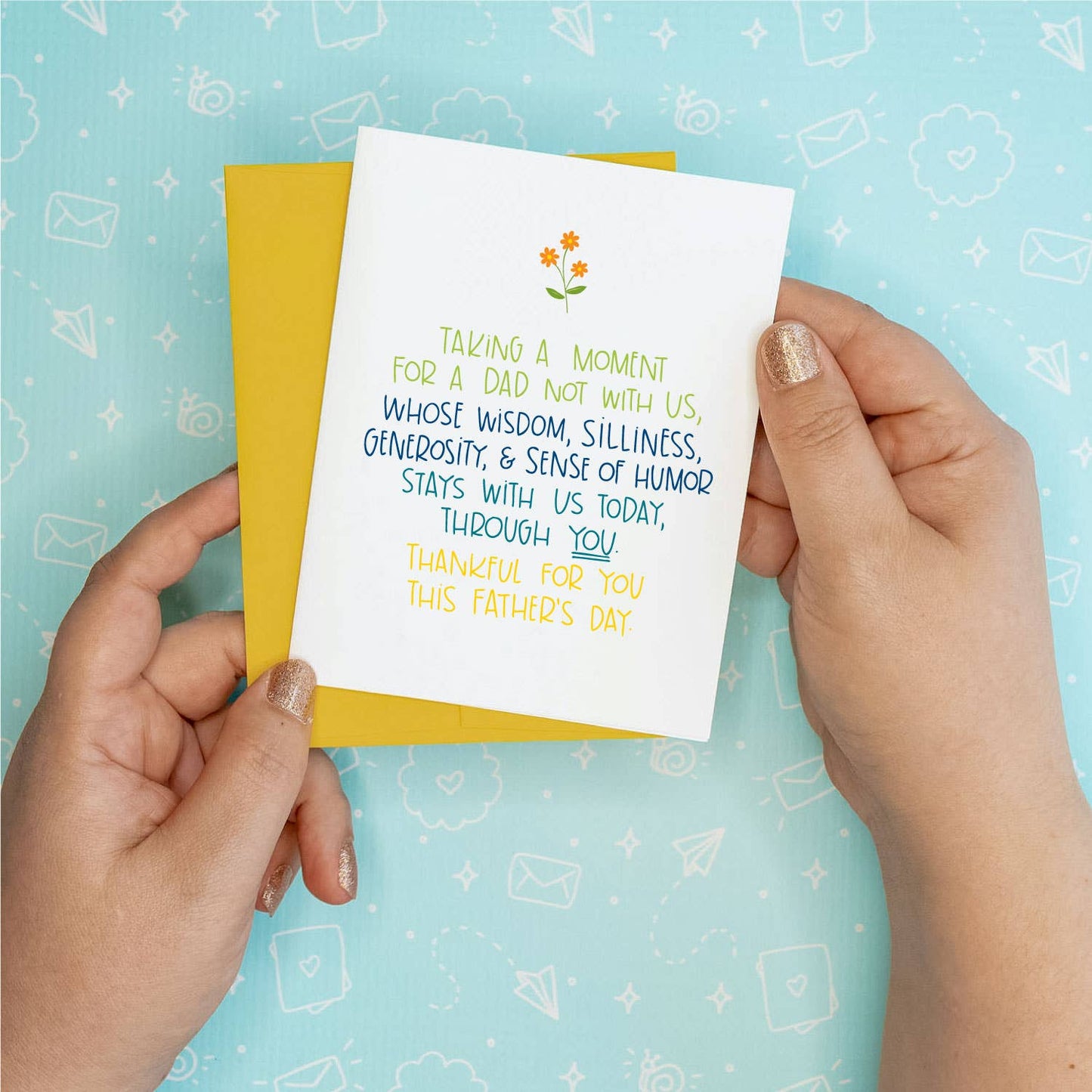 Father's Day Card - Taking a Moment Colette Paperie Father's Day Card stationery funny humorous cincinnati paper goods stickers snarky novelty cheeky witty sarcastic lighthearted silly hand lettered