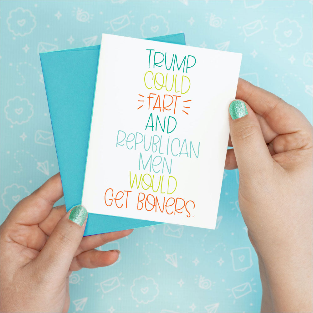 Fart Republican Donald Trump Funny Greeting Card