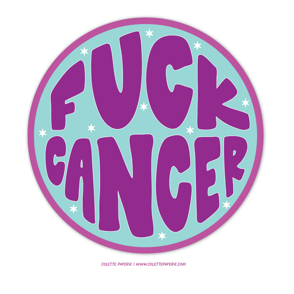 Fuck Cancer Waterproof Vinyl Sticker