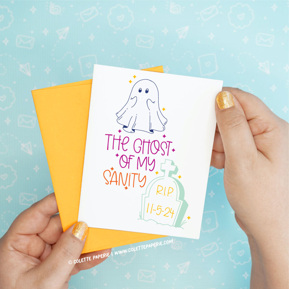 Donald Trump - Ghost Sanity Greeting Card