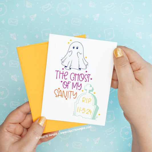 Donald Trump - Ghost Sanity Greeting Card
