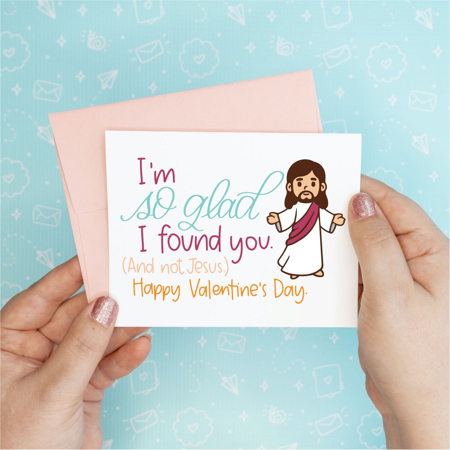 Valentine's Day - Found Jesus Funny Greeting Card Colette Paperie Valentine's Day Card stationery funny humorous cincinnati