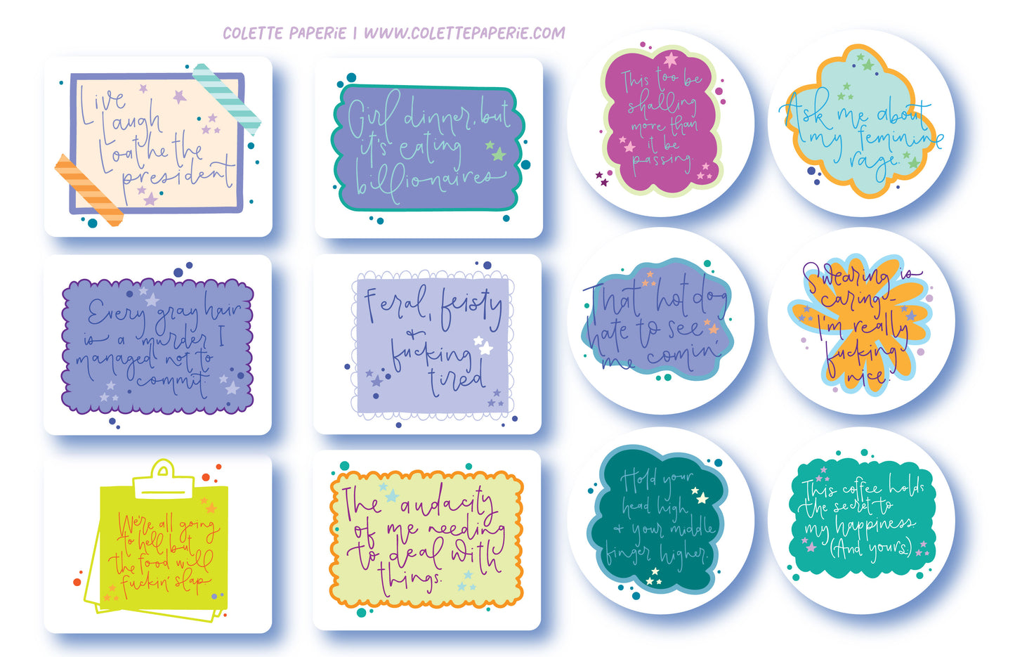 PREORDER Snarky 2026 6x11" Calendar + sticker set