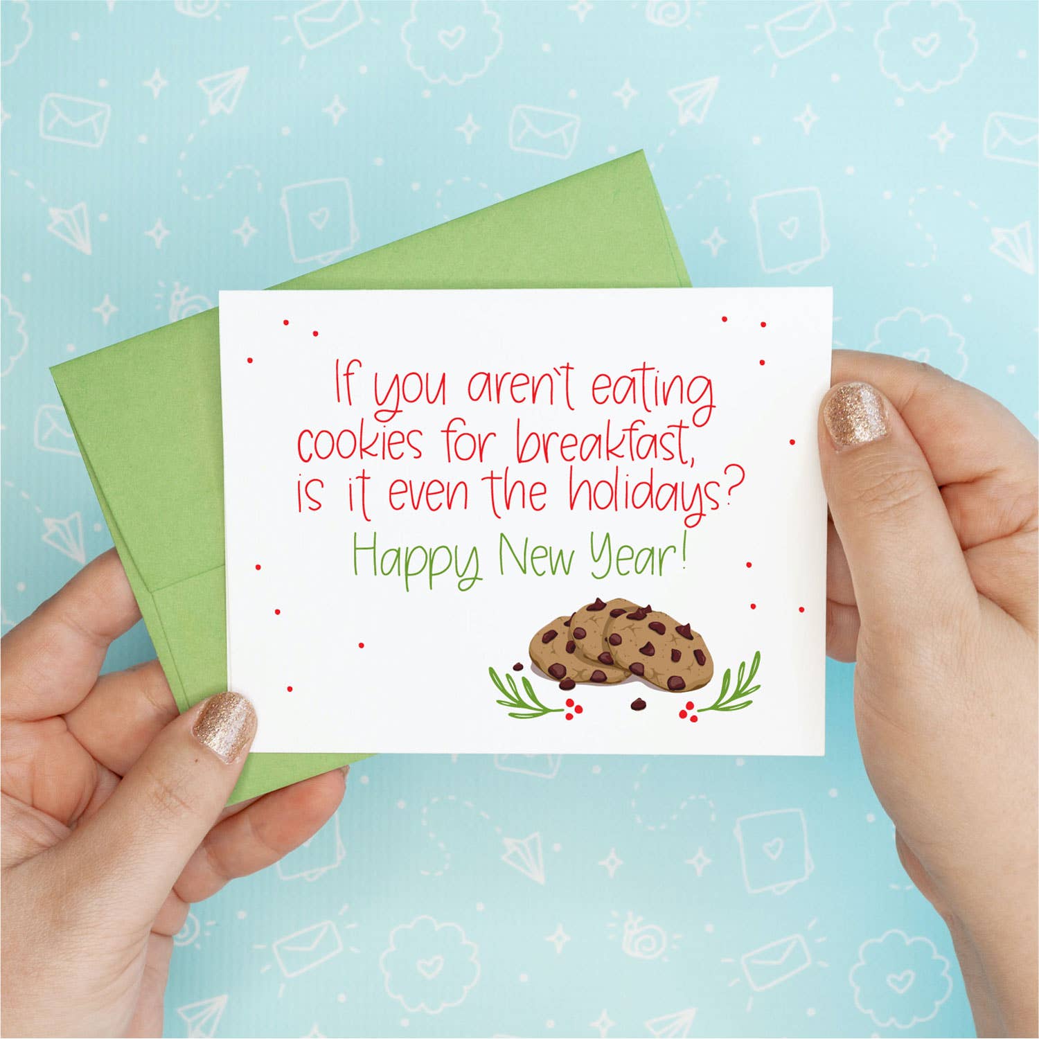 Holiday Christmas - Cookie Breakfast Card