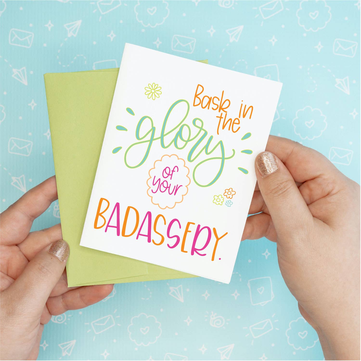 Glory of Badassery Greeting Card