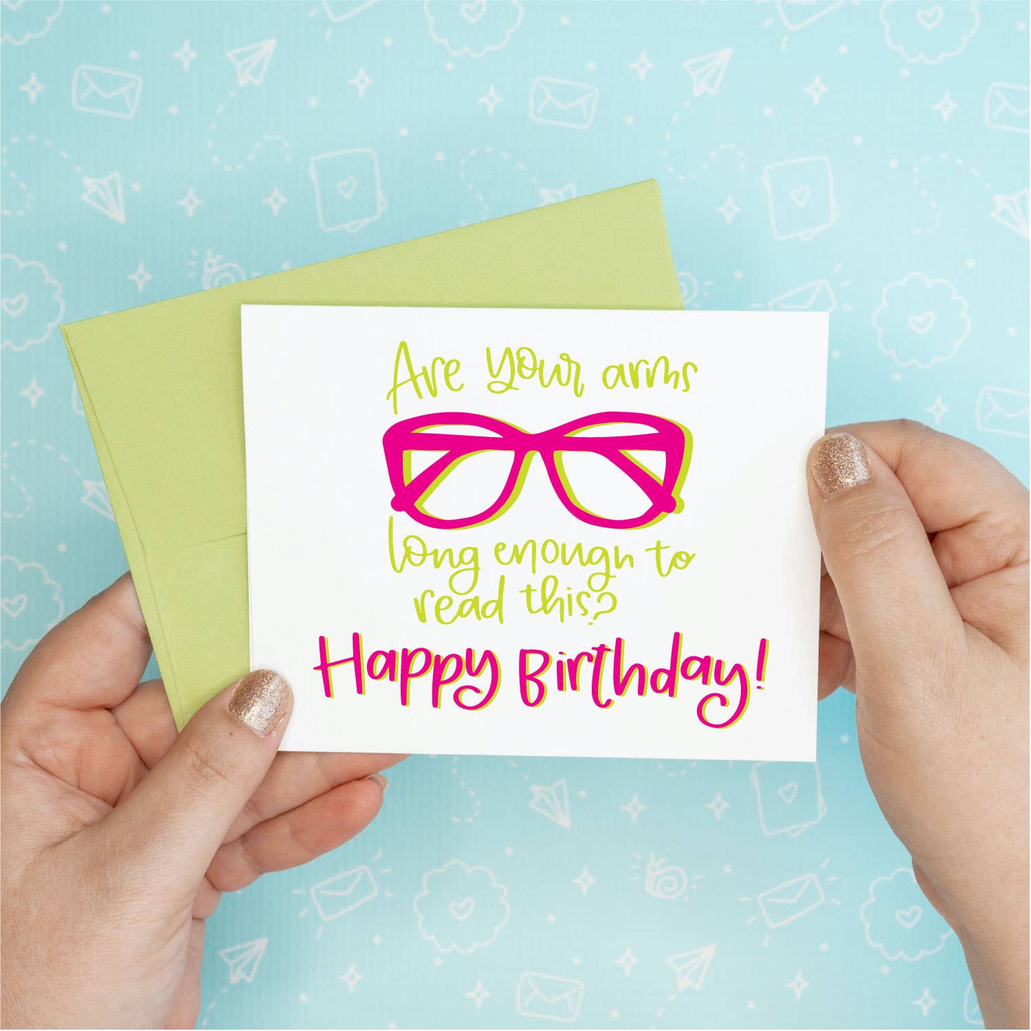 Arms Long Enough Birthday Greeting Card