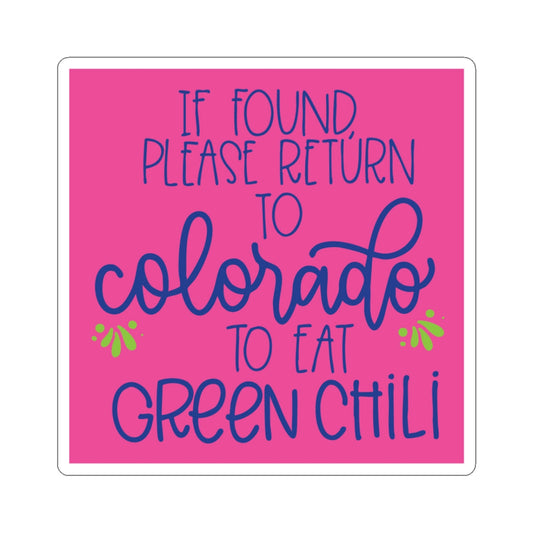 Colorado Green Chili Sticker