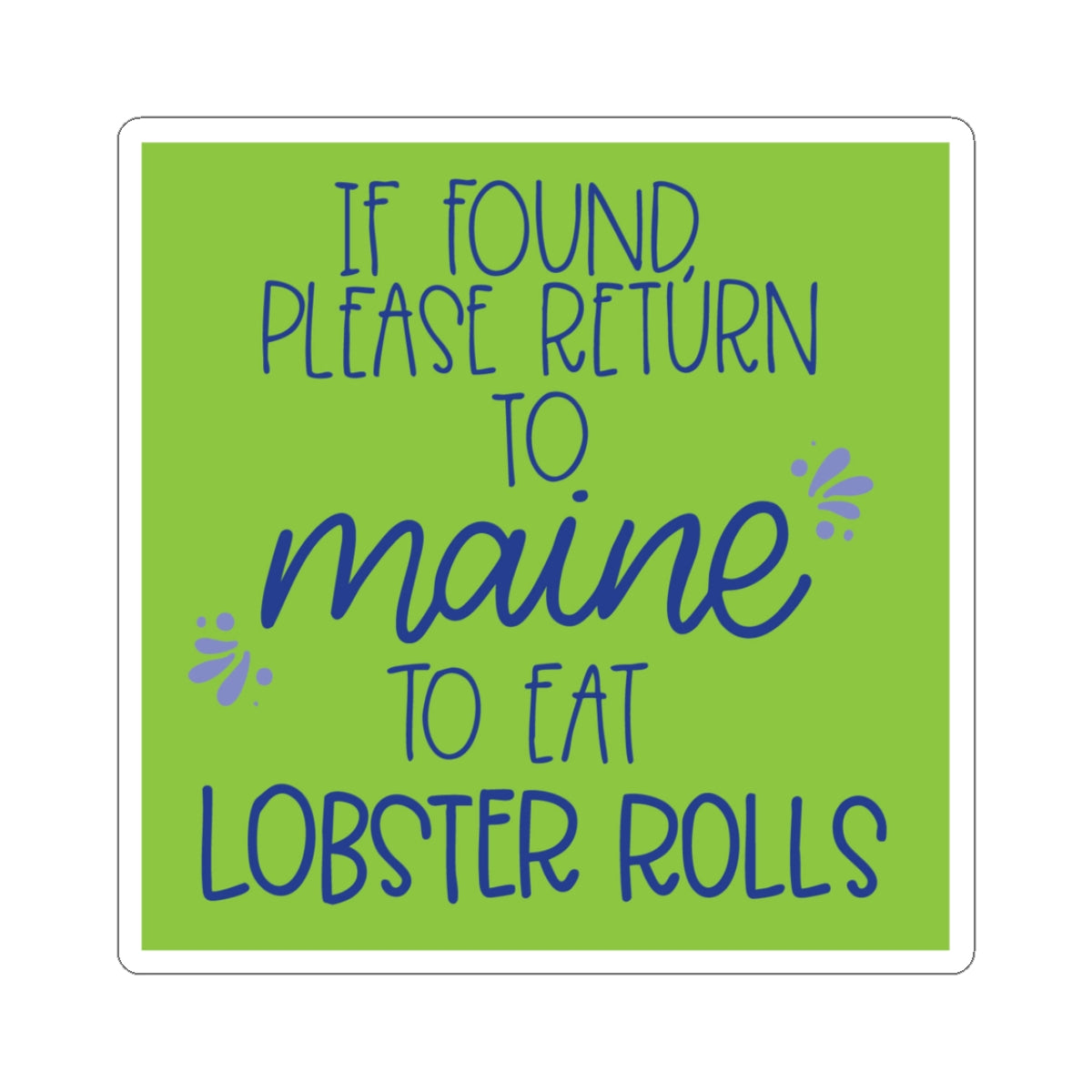 Maine Lobster Rolls Sticker