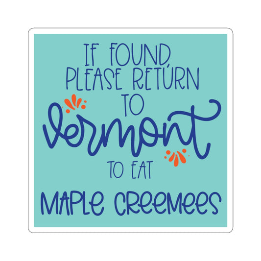 Vermont Maple Creemees Sticker