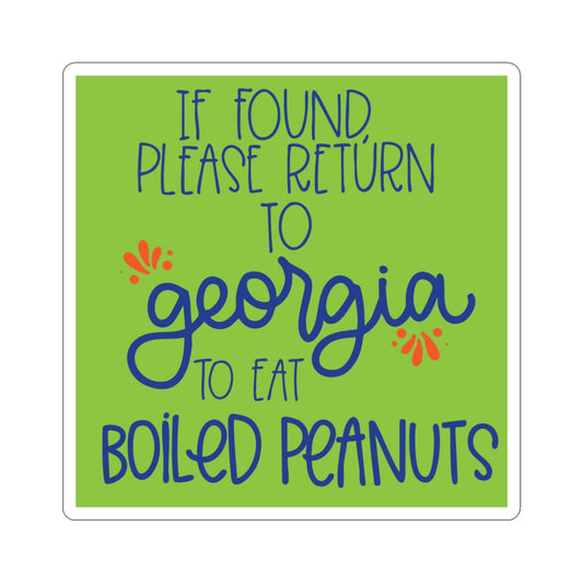 Georgia Boiled Peanuts Sticker