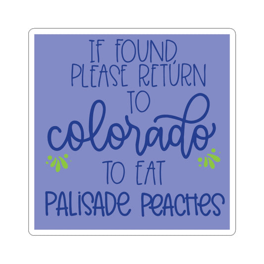 Colorado Palisade Peaches Sticker