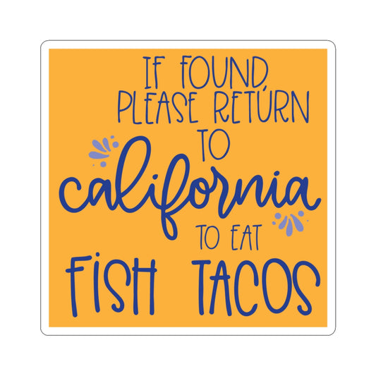 California Fish Tacos Sticker