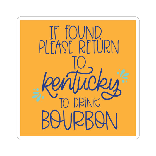 Kentucky Bourbon Sticker