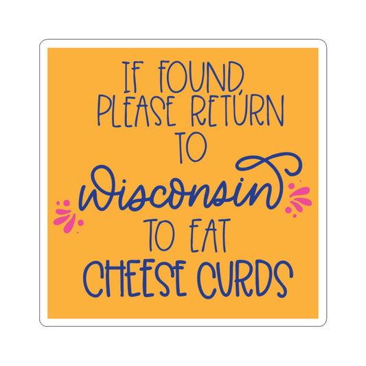Wisconsin Cheese Curds Sticker