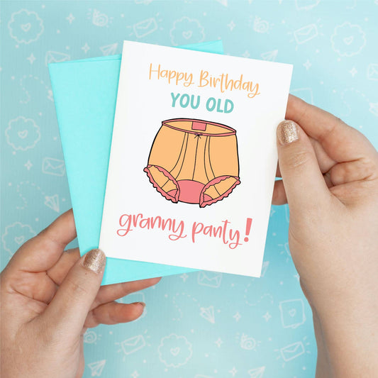 Granny Panty Birthday Greeting Card