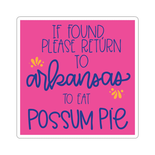 Arkansas Possum Pie Sticker