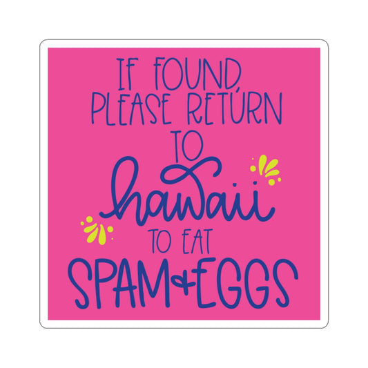 Hawaii Spam & Eggs Sticker