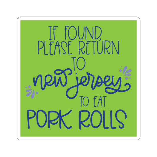 New Jersey Pork Rolls Sticker