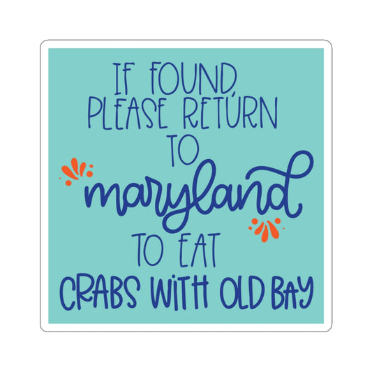 Maryland Crabs with Old Bay Sticker