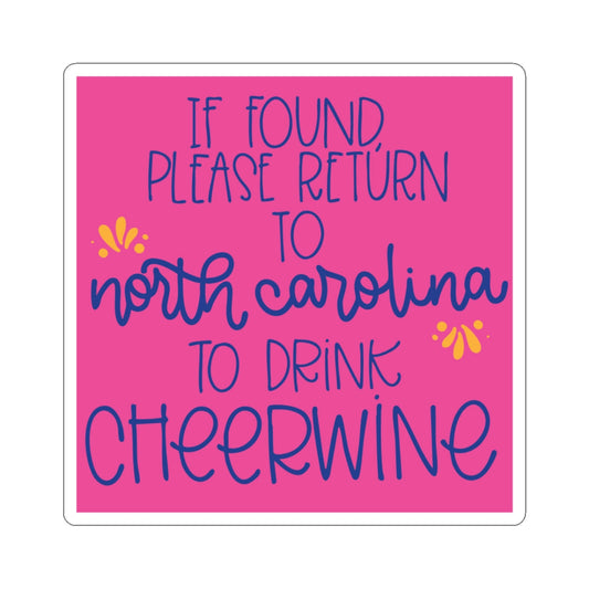 North Carolina Cheerwine Sticker