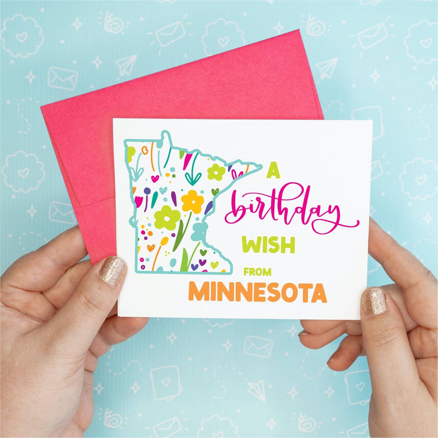 Custom State Cards - Birthday - 6-pack