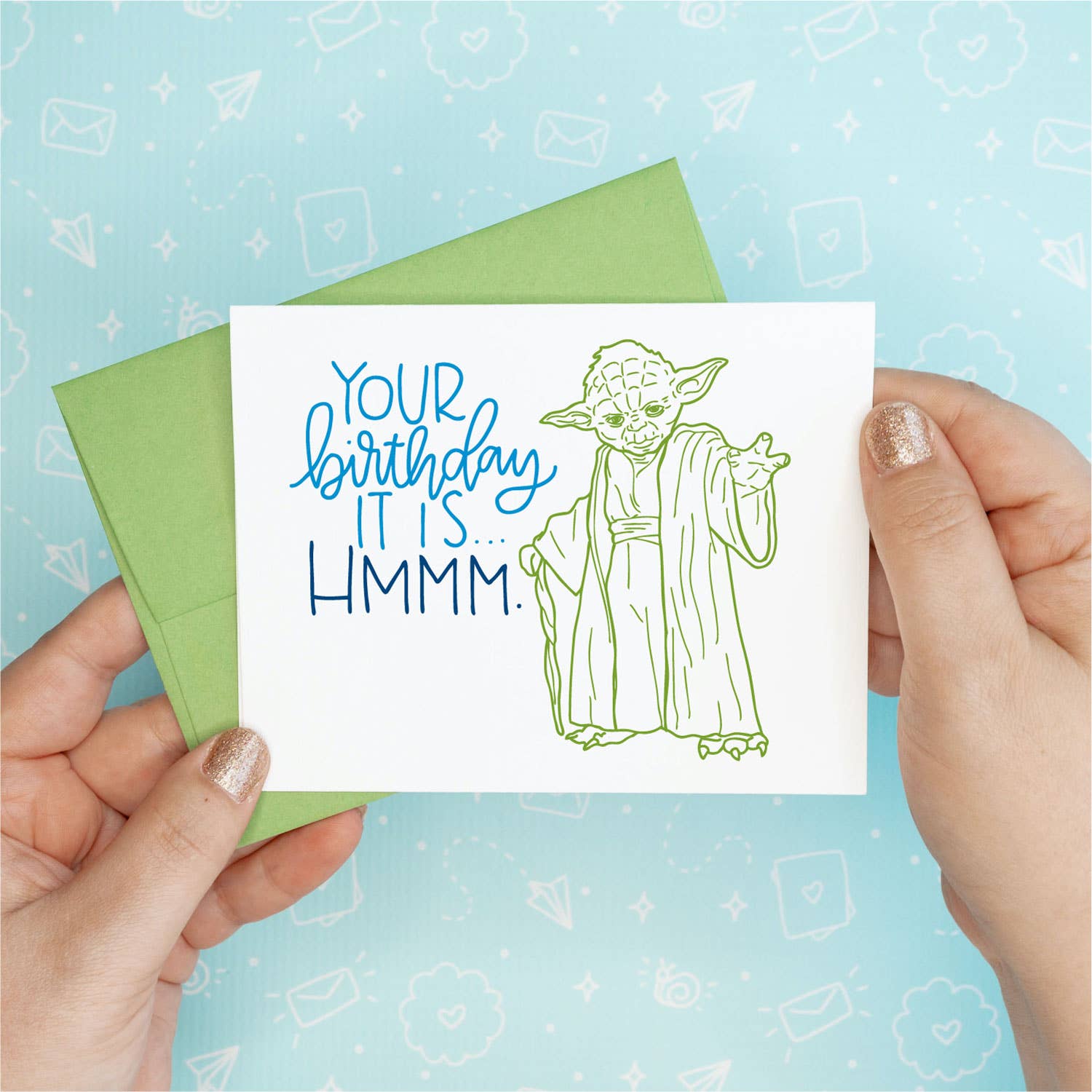 Yoda Birthday Greeting Card