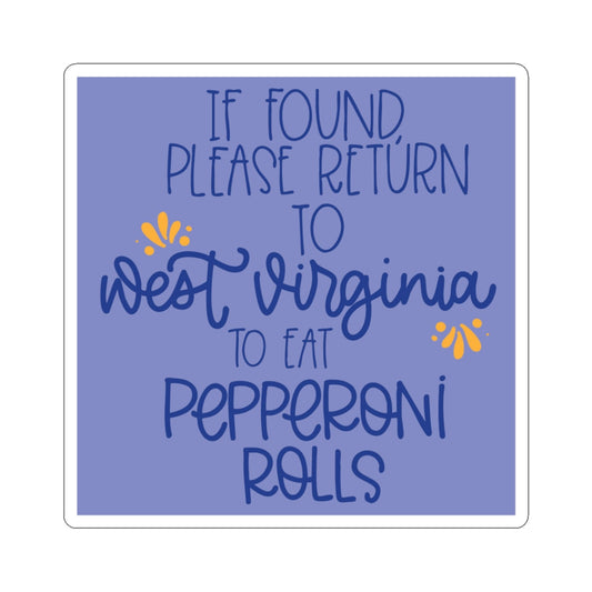 West Virginia Pepperoni Rolls Sticker